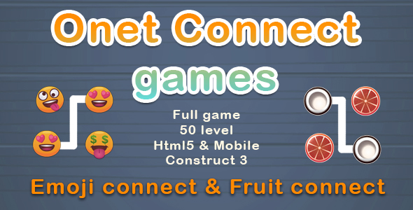 2x Onet Connect games. Html5, mobile (admob), Construct 3