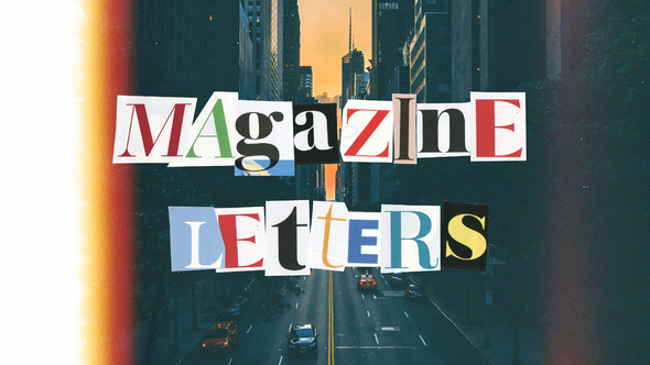 Magazine Cutout Letters