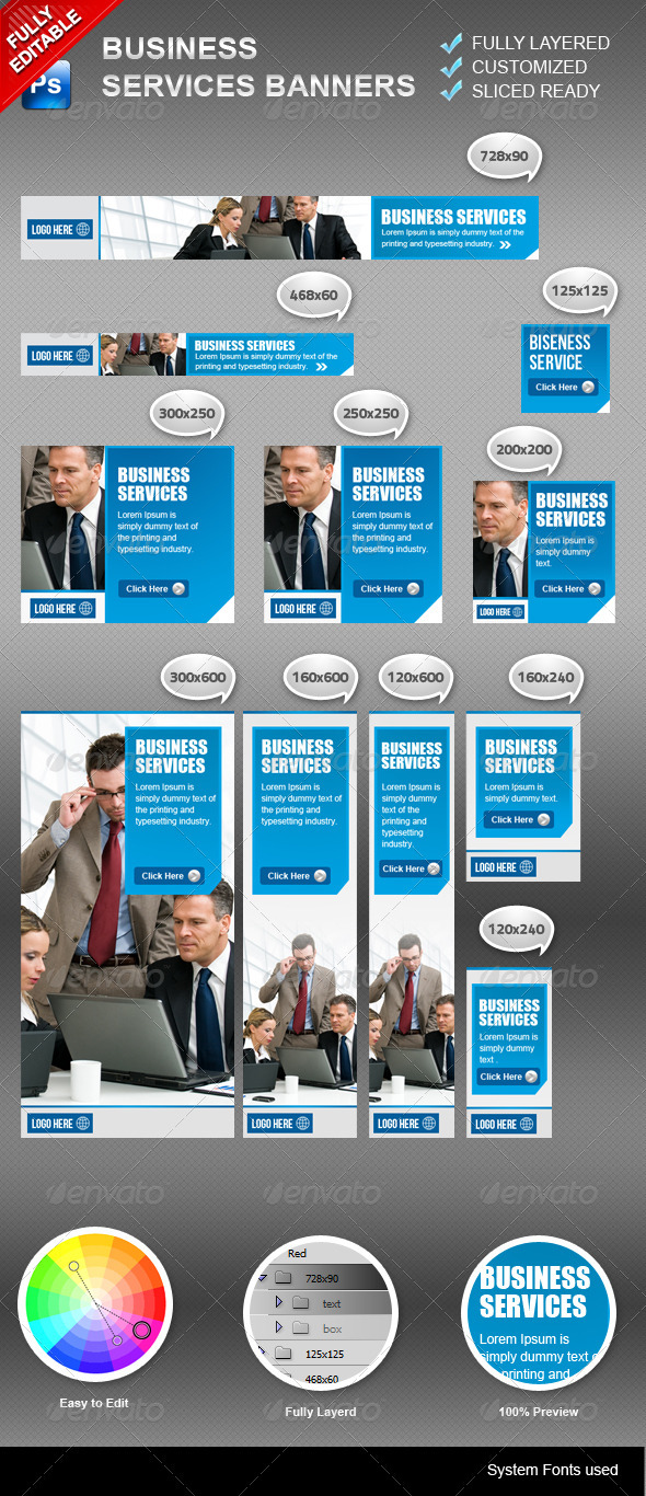 Business Banners - Banners & Ads Web Elements