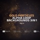 Golden Particles Alpha Loop Backgrounds 3in1 Part 1 - VideoHive Item for Sale