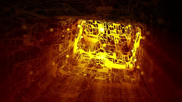 Infinity Loop in a Technological VR Wormhole