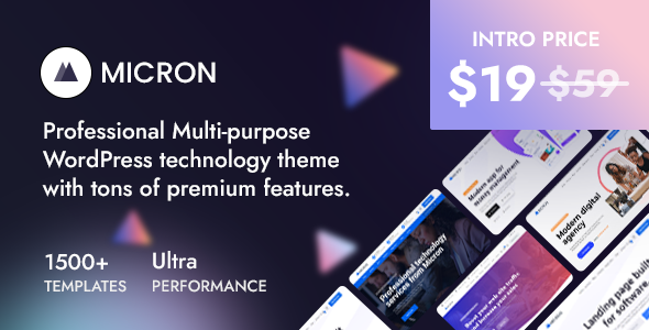 Micron - Multi-purpose Technology WordPress theme