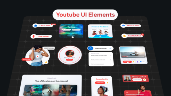 Youtube Video UI Elements