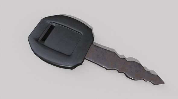 Vehicle Key Low-poly 3D object