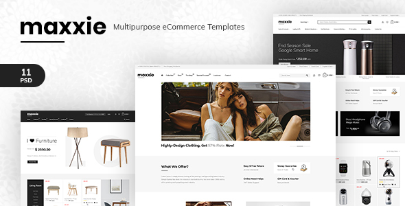 Maxxie - Multipurpose eCommerce PSD Template