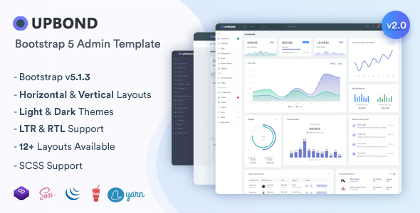 Upbond - Responsive Admin Dashboard Template