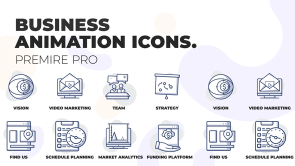 Business & Marketing - Animation Icons (MOGRT)