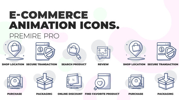 E-Commerce & Shopping - Animation Icons (MOGRT)