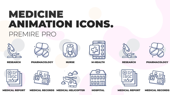 Online medicine - Animation Icons (MOGRT)