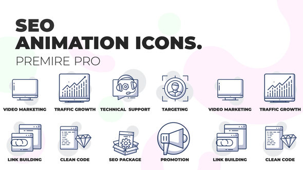 Seo package - Animation Icons (MOGRT)