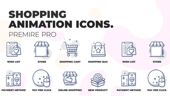 Shopping & E-Commerce - Animation Icons (MOGRT)