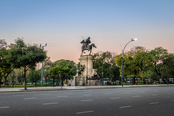 Plaza Italia in Palermo - Buenos Aires, Argentina - Stock Photo - Images