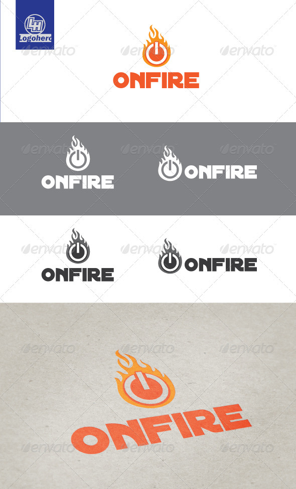On Fire Logo Template - Symbols Logo Templates