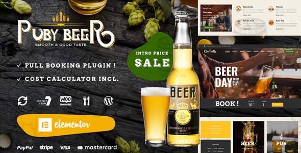 Puby – Beer & Brewery WordPress Theme
