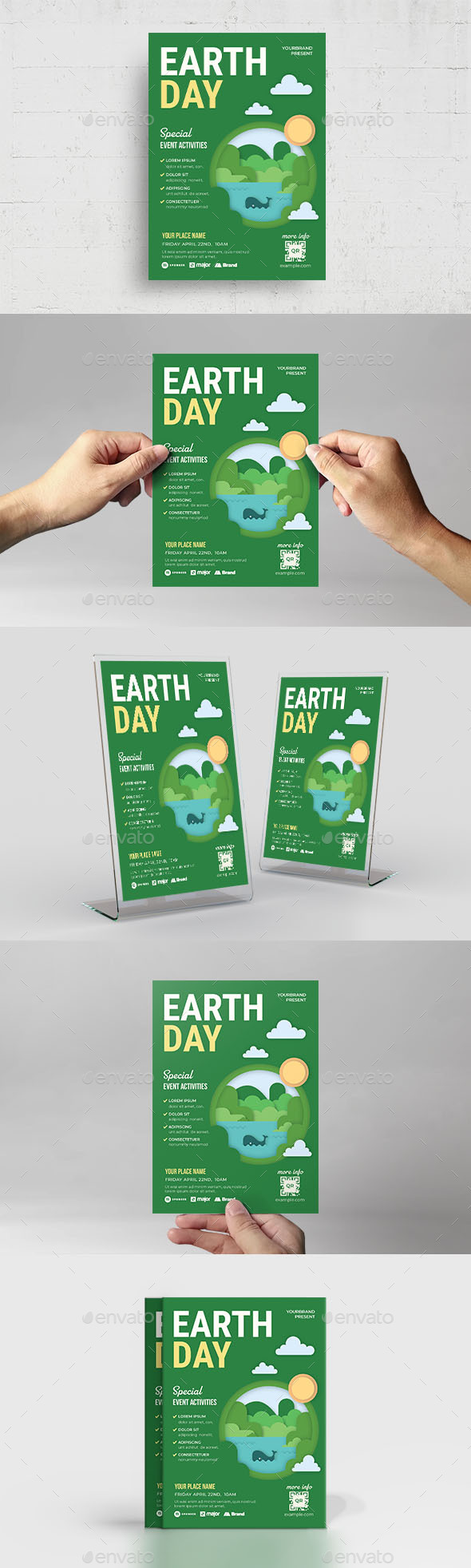 Modern Earth Day Flyer Template