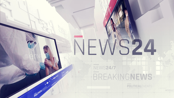 Breaking News Opener broadcast-packages template preview