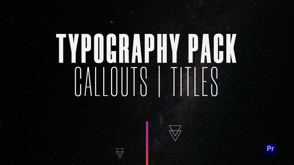 Typography Pack Callouts and Titles | Premiere