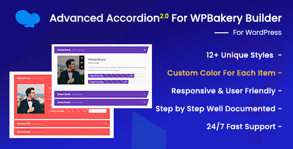 Advanced Accordions Addon for WPBakery Page Builder
