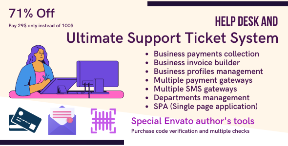 Helpdesk Ticketing System And Invoice Generator with Payments Collection/Handling System