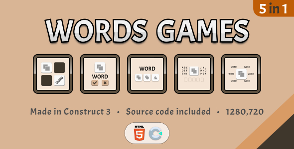 Words Games - HTML5 Educational Game