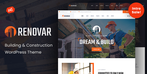 Renovar – Construction Company WordPress Theme