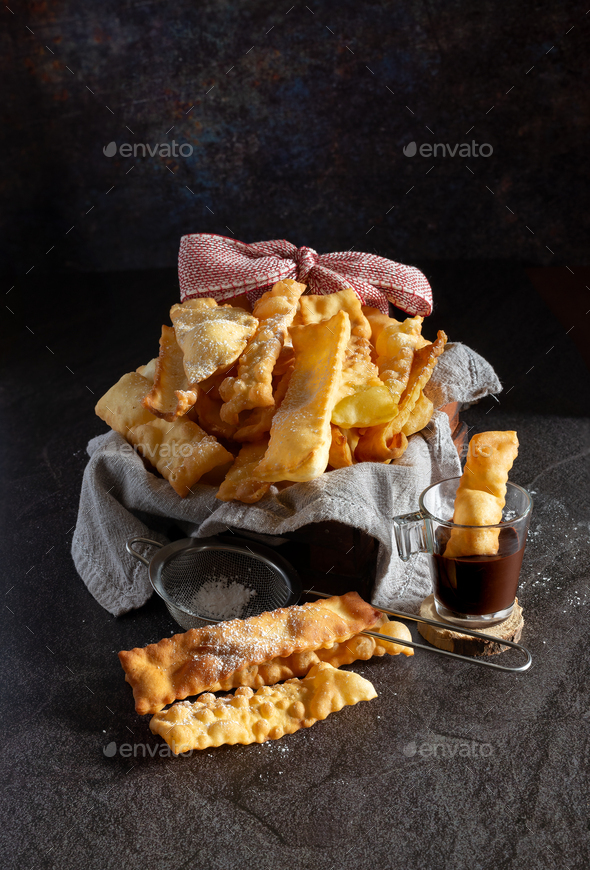 chiacchiere Carnival frappe - Stock Photo - Images