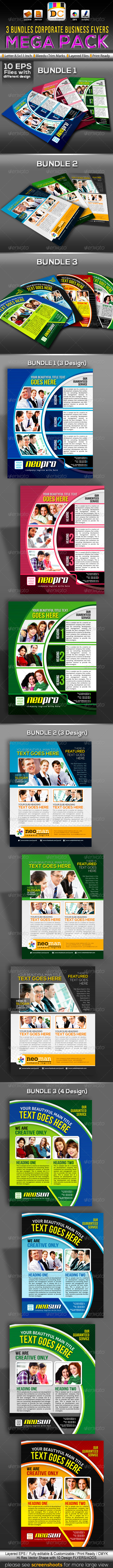 Corporate Business Flyer Mega Bundle Pack - Corporate Flyers