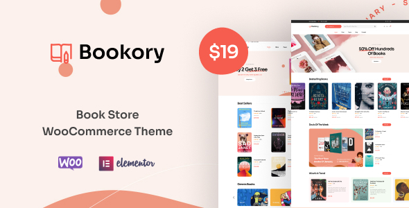 Bookory – Book Store WooCommerce Theme