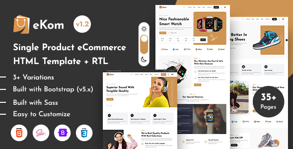 Excellent eKom - eCommerce Bootstrap 5 Template