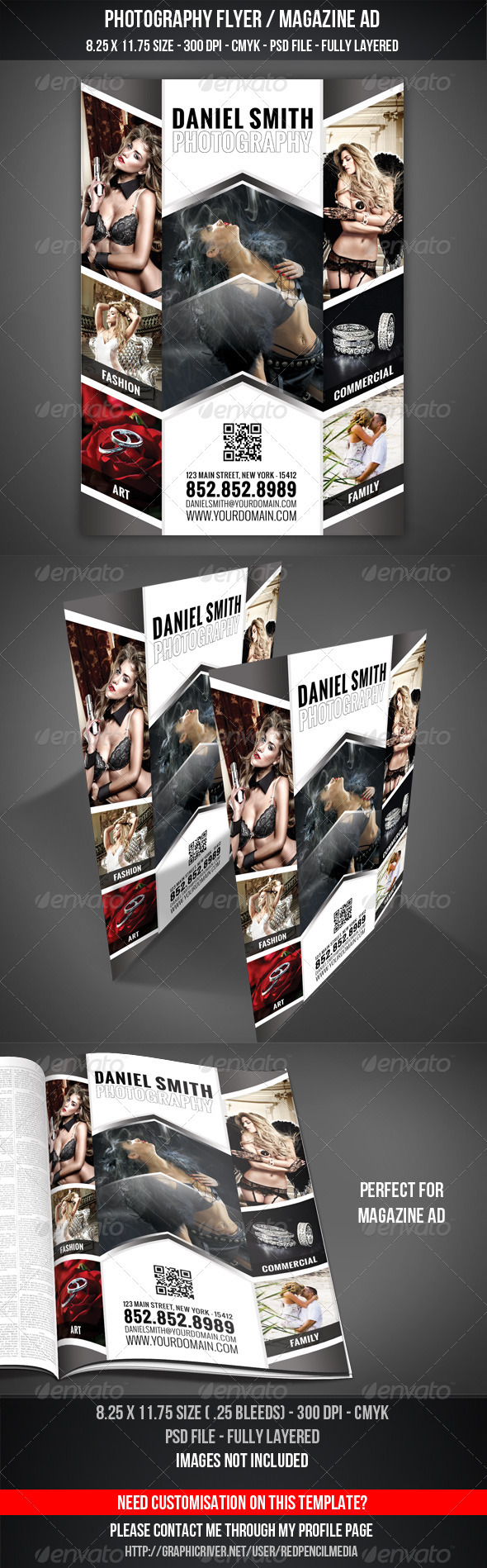 Photography Flyer / Magazine Ad - Flyers Print Templates