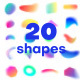 20 Colorful Gradient Shapes