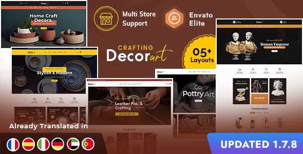 DecorArt – PrestaShop Responsive Theme for Home Decor, Art & Crafts