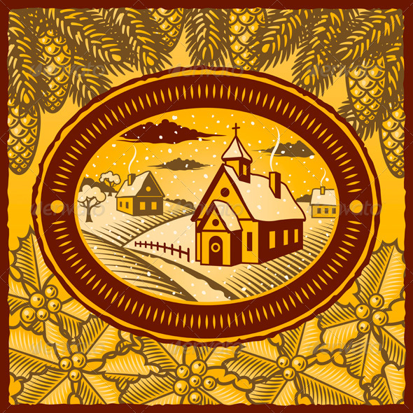Retro Winter Village - Christmas Seasons/Holidays