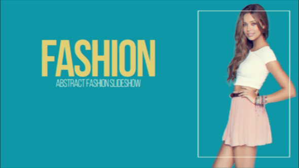 Abstract Fashion Slideshow broadcast-packages template preview