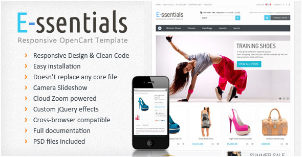 E-ssentials - Responsive OpenCart Template