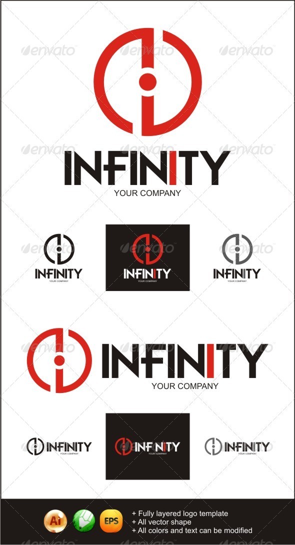 Infinity i POWER Logo - Symbols Logo Templates
