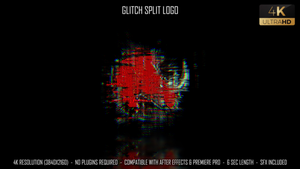 Glitch Split Logo
