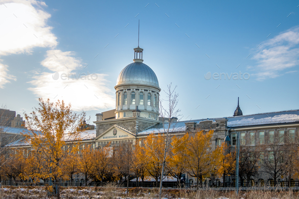 Bonsecours Market in old Montreal - Montreal, Quebec, Canada - Stock Photo - Images