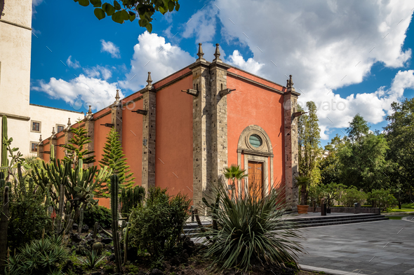 The Royal Chapel (Capilla de la Emperatriz) at the Gardens of National Palace - Mexico City, Mexico