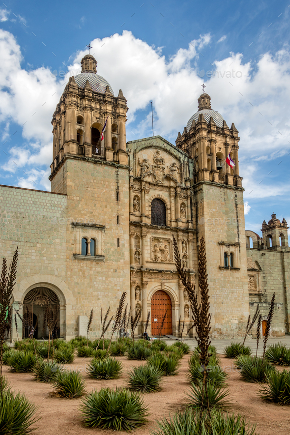 Church of Santo Domingo de Guzman - Oaxaca, Mexico Stock Photo by  diegograndi