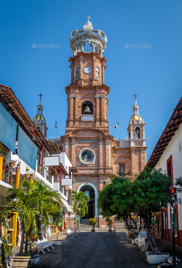 Our Lady of Guadalupe church - Puerto Vallarta, Jalisco, Mexico - Stock Photo - Images