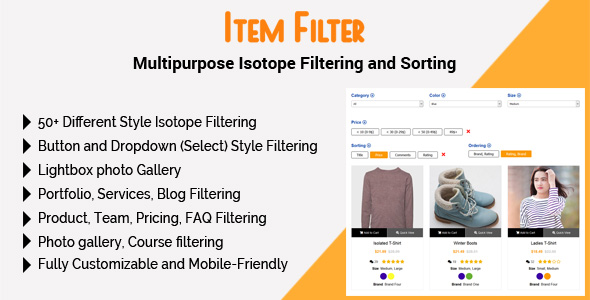 Item Filter - Multipurpose Isotope Filtering and Sorting
