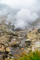 Breathtaking view of volcanic landscape, hot springs in crater of active volcano, erupting fumarole - PhotoDune Item for Sale