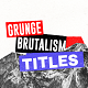 Grunge Brutalism Titles - VideoHive Item for Sale