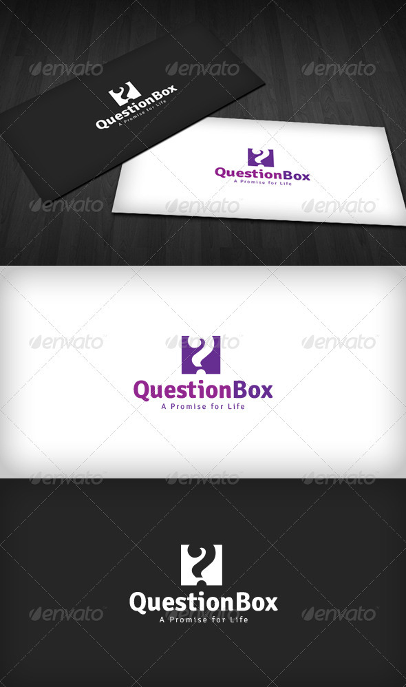 Question Box Logo - Vector Abstract