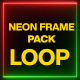 Red &amp; Green Neon Frame Pack Looped Alpha V2 - VideoHive Item for Sale