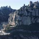 Panorama of famous mountain range of Spain: popular historical sightseeing in gorge at sunny day - VideoHive Item for Sale