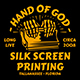 Skeleton Hand With Silk Screen Printing Illustration