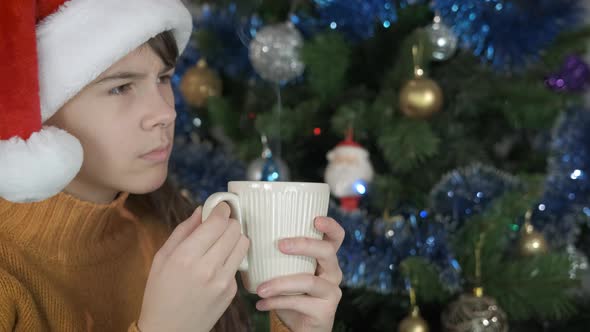 Teen Cold Winter Day with Coffee alt