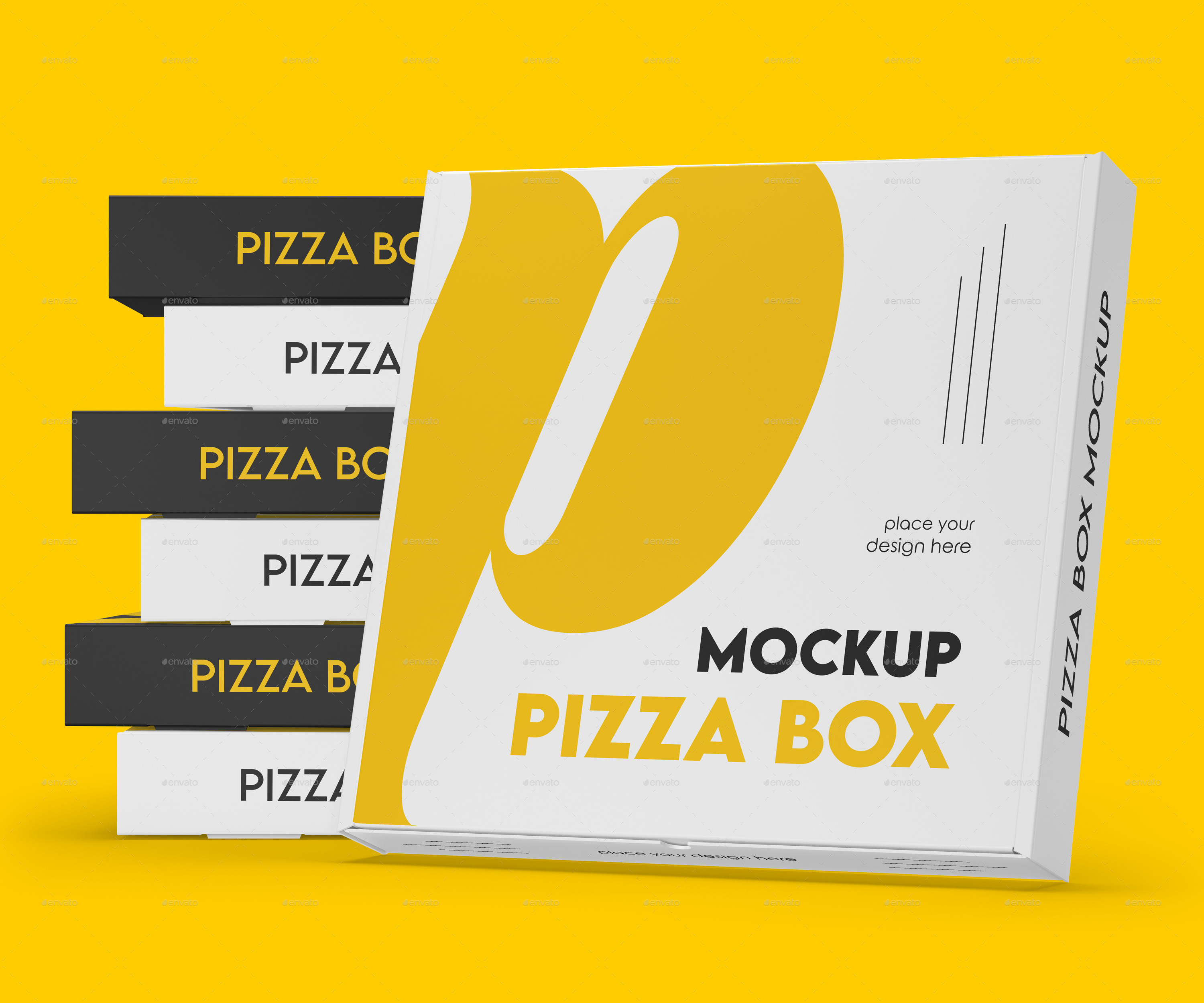 Pizza Box Packaging Design, Graphic Templates - Envato Elements